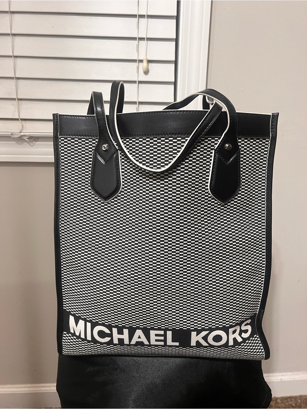 Michael Kors Black & White Logo Tote